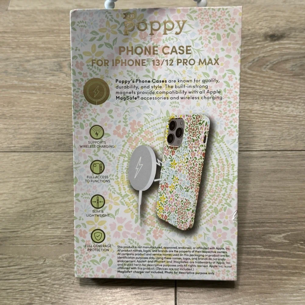 XO Poppy for iPhone 13/12 Pro Max MagSafe Floral Phone Case NIB